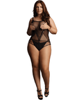 Le Désir Contrast Net Teddy Queen Size - Lustly