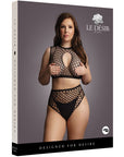 Le Désir Duo Net Key - Hole Bra Set Queen Size - Lustly