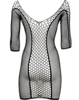 Le Désir Duo Net Sleeved Mini Dress Queen Size - Lustly