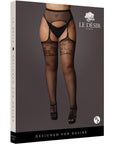 Le Désir Garterbelt Stockings With Lace Top Queen Size - Lustly