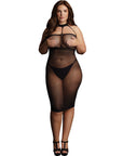 Le Désir High Neck Dress Black Queen Size - Lustly
