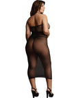 Le Désir High Neck Dress Black Queen Size - Lustly