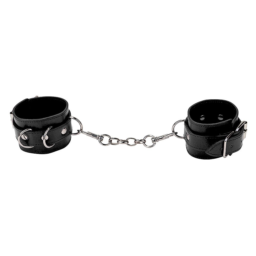 Leather Cuffs Svart - Lustly