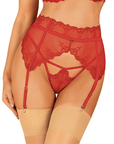 Lonesia Garter Belt Red - Lustly