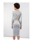 Maze Arrow Dress Harness Brun - Lustly