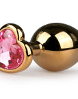 Metal Butt Plug No. 7 - Gold/Pink - Lustly