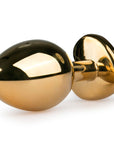 Metal Butt Plug No. 7 - Gold/Pink - Lustly