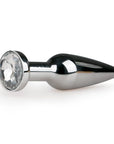 Metal Butt Plug No. 9 Silver/Clear - Lustly