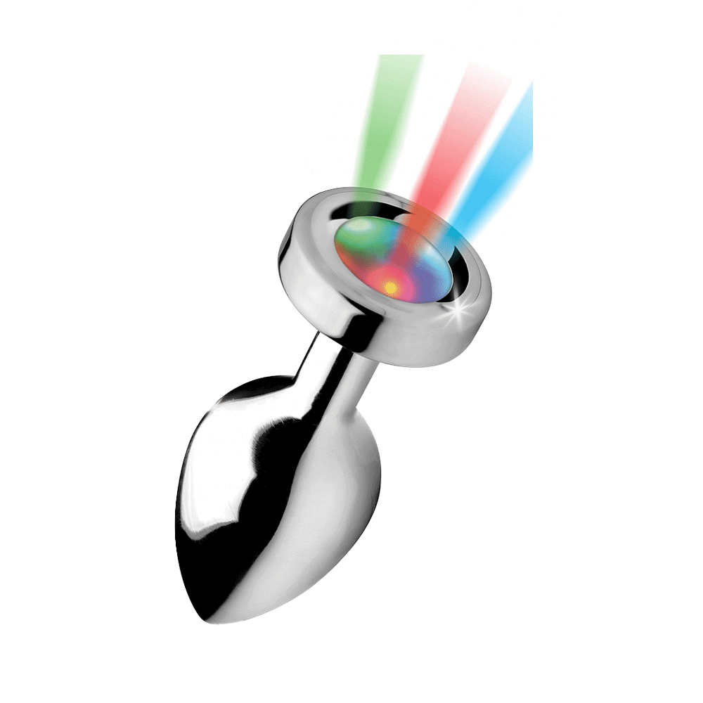 Metal Light Up Butt Plug Medium - Lustly