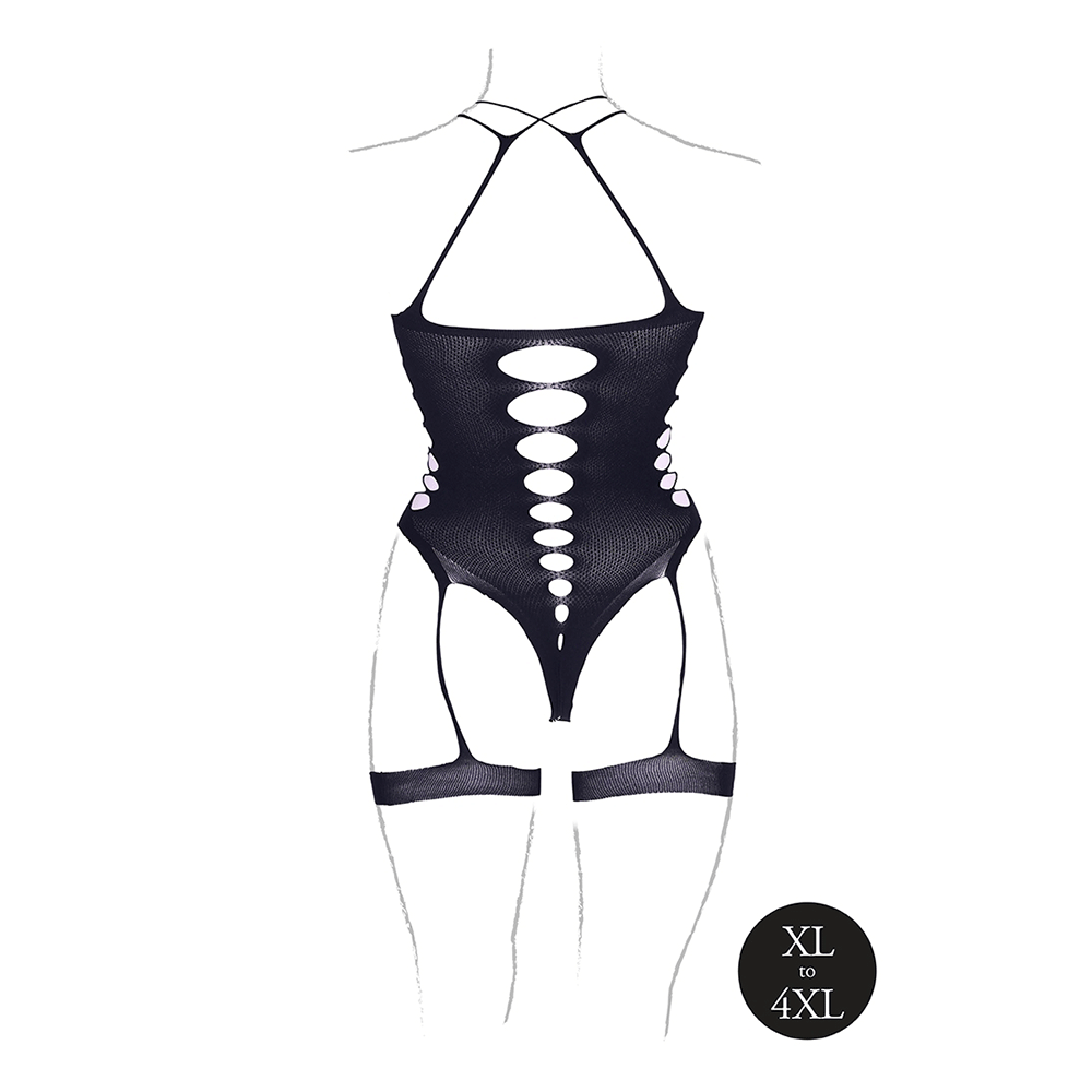 Metis XVI Body with Garters Queen Size - Lustly