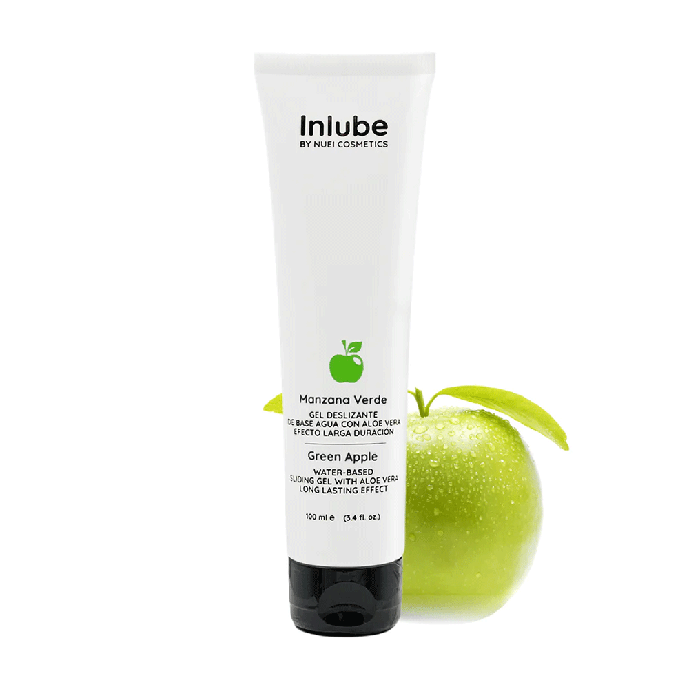 NUEI Vattenbaserat Smaksatt Glidmedel Green Apple 100ml - Lustly