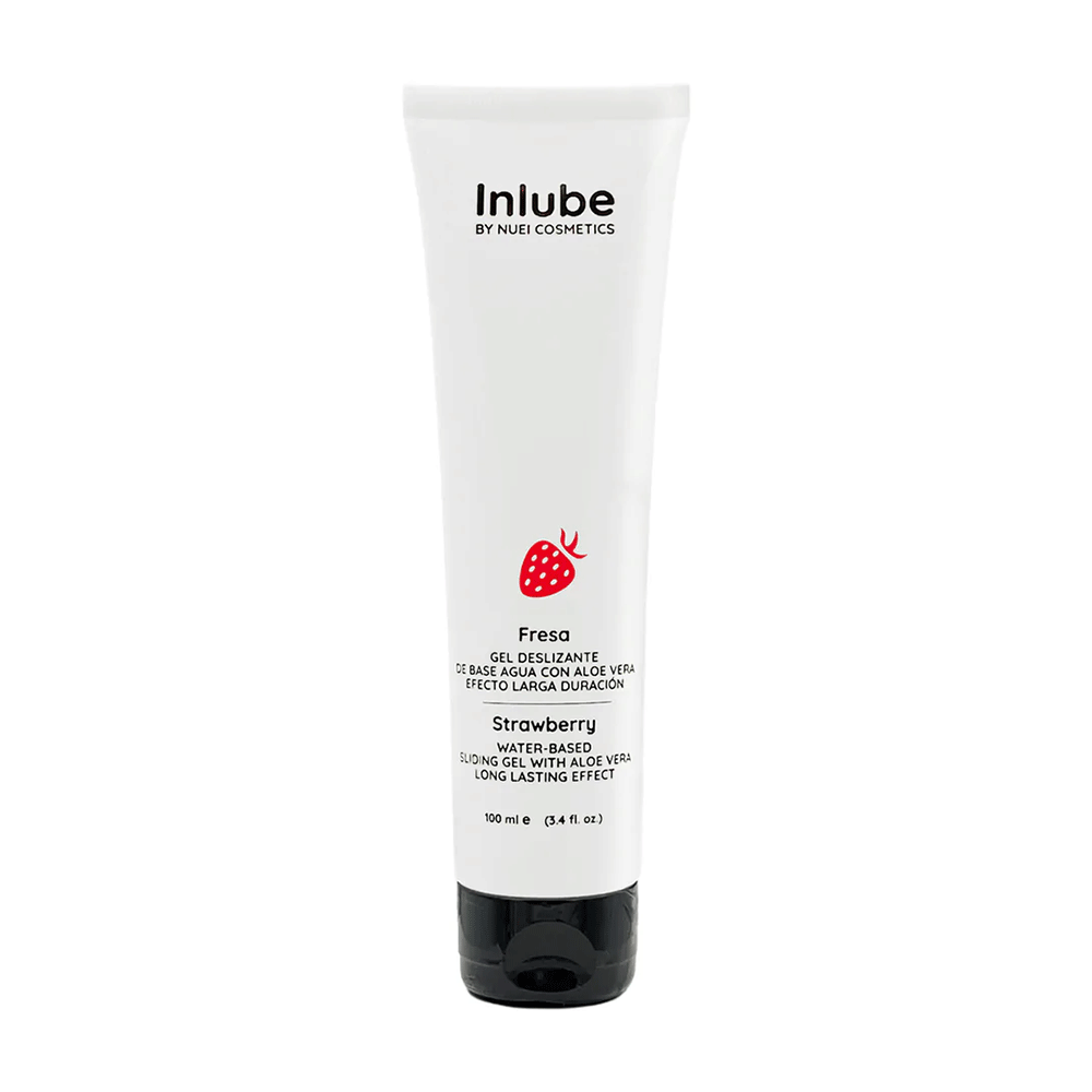 NUEI Vattenbaserat Smaksatt Glidmedel Strawberry 100ml - Lustly