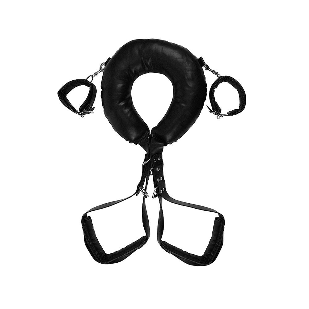 Padded Thigh Sling with Hand Cuffs - Lustly
