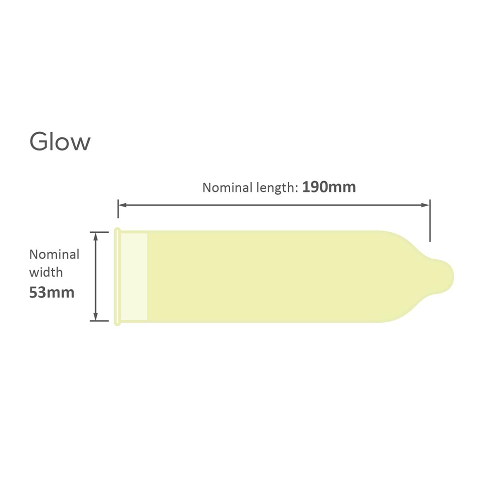 Pasante Glow 12 - pack Kondomer - Lustly