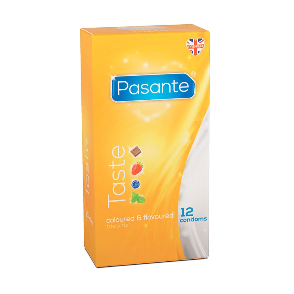 Pasante Taste 12 - pack Smaksatta Kondomer - Lustly