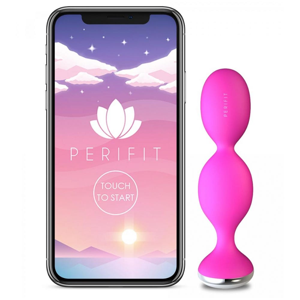 Perifit Pelvic Floor Trainer Pink - Appstyrd Bäckenbottentränare - Lustly