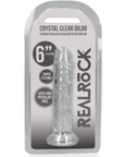 RealRock Dildo with Suction Cup Clear 14,5cm - Lustly