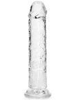 RealRock Dildo with Suction Cup Clear 18cm - Lustly