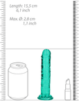 RealRock Dildo with Suction Cup Green 14,5cm - Lustly