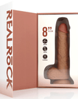 RealRock Vibrerande och Stötande Dildo 20,5cm Tan - Lustly