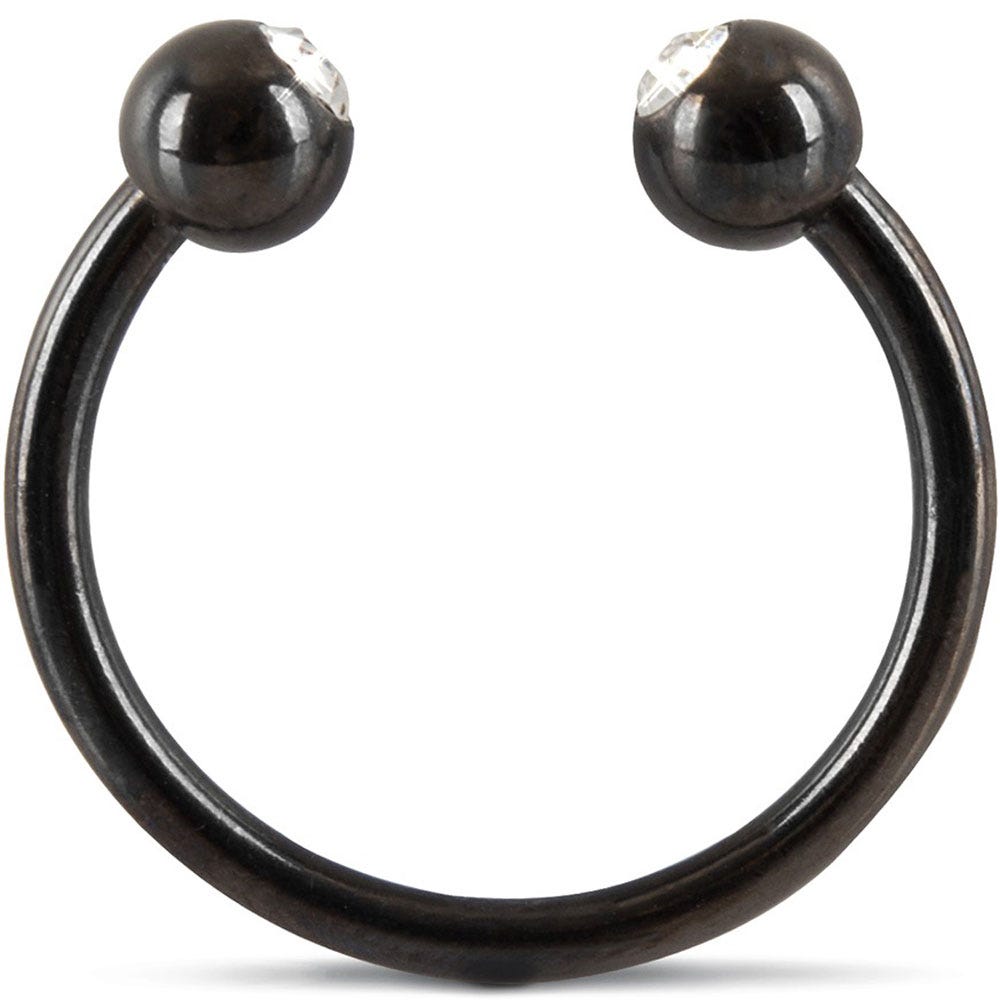 Rebel Glans Ring with Diamonds - Lustly