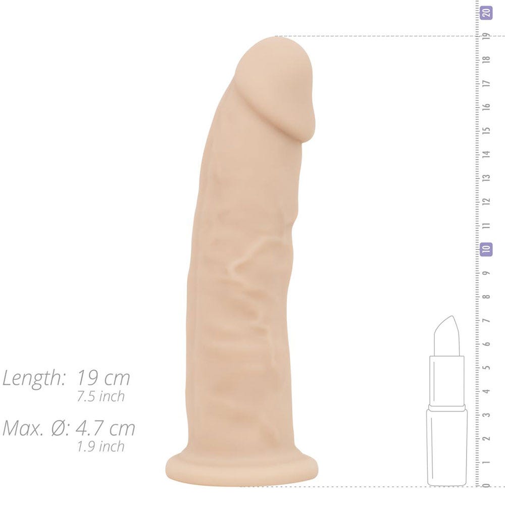 RF Deluxe Winston Realistic Vibrating Dildo - Lustly