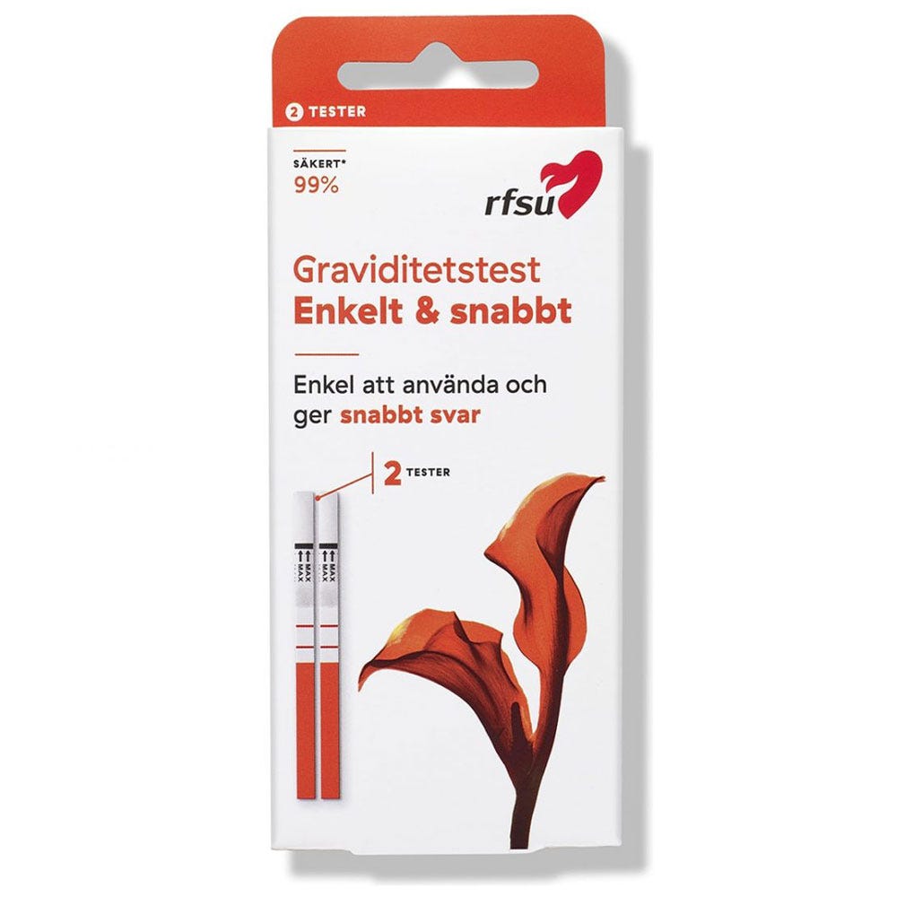 RFSU Graviditetstest 2 - pack - Lustly