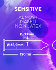 RFSU Sensitive 6 - pack Tunna & Latexfria Kondomer - Lustly