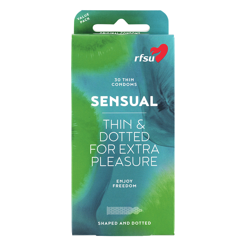 RFSU Sensual 30 - pack Stimulerande Kondomer - Lustly