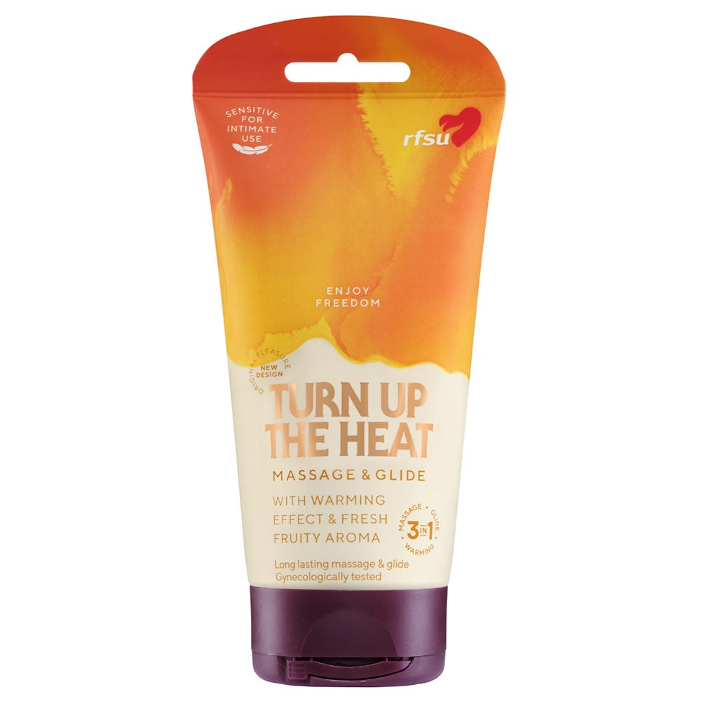 RFSU Turn Up The Heat Värmande Massageolja & Glidmedel 150ml - Lustly