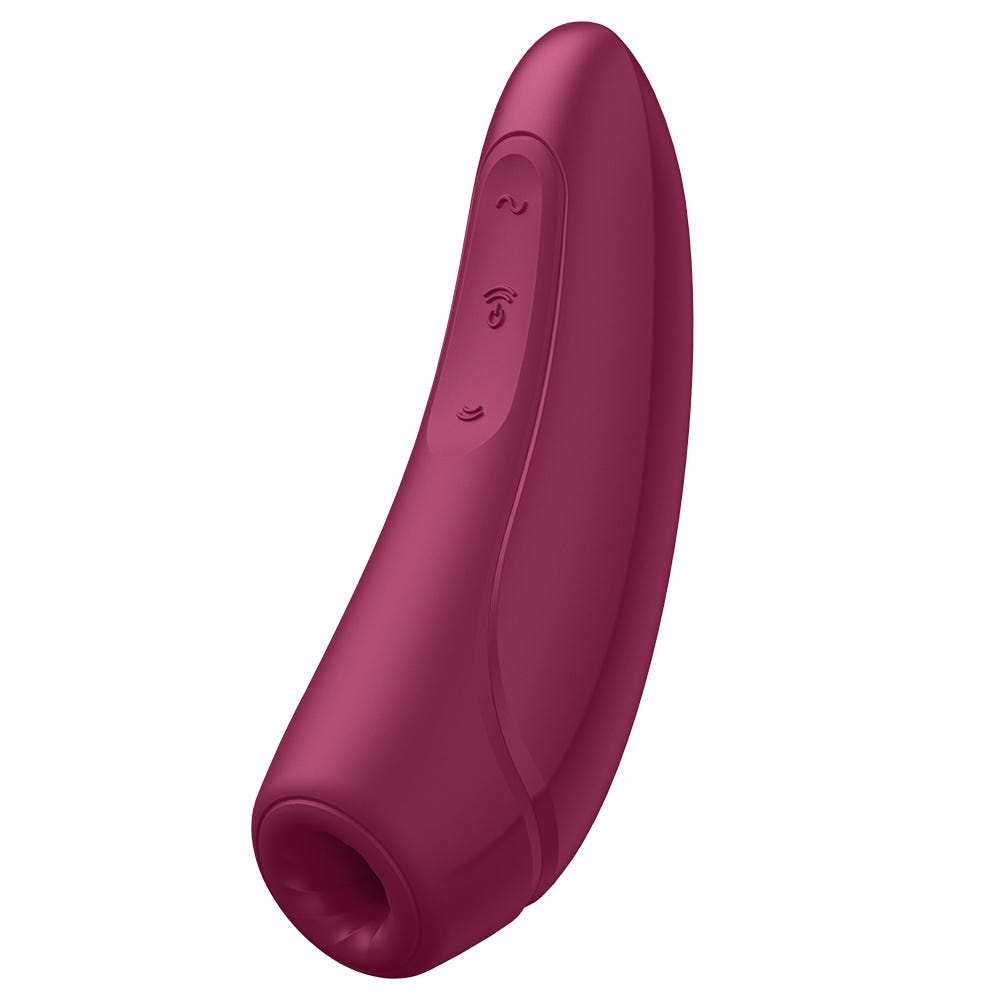 Satisfyer Curvy 1+ Rose Red Appstyrd Lufttrycksvibrator - Lustly