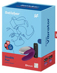 Satisfyer Double Fun Appstyrd Parvibrator Lila - Lustly