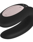 Satisfyer Double Joy Black Appstyrd Parvibrator - Lustly