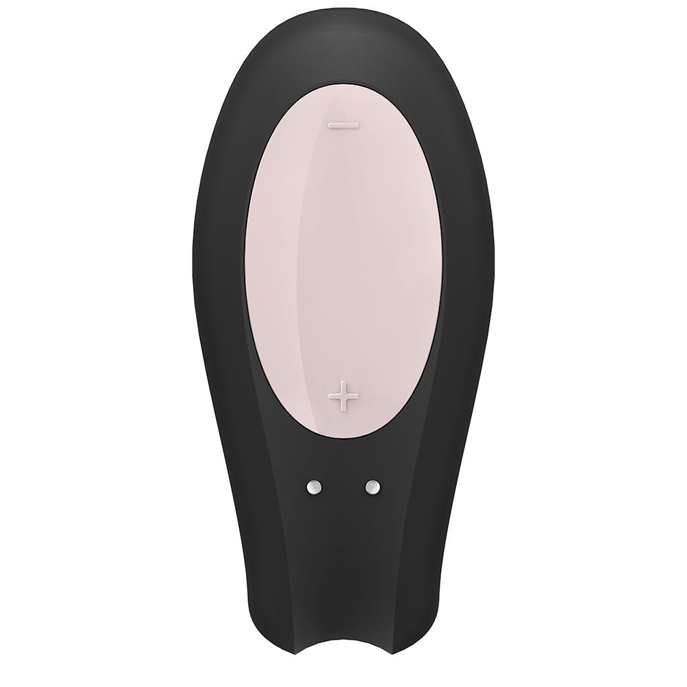 Satisfyer Double Joy Black Appstyrd Parvibrator - Lustly