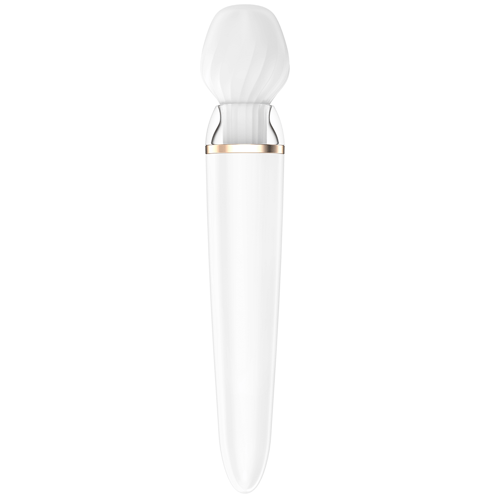 Satisfyer Double Wand - er White Appstyrd Magic Wand - Lustly