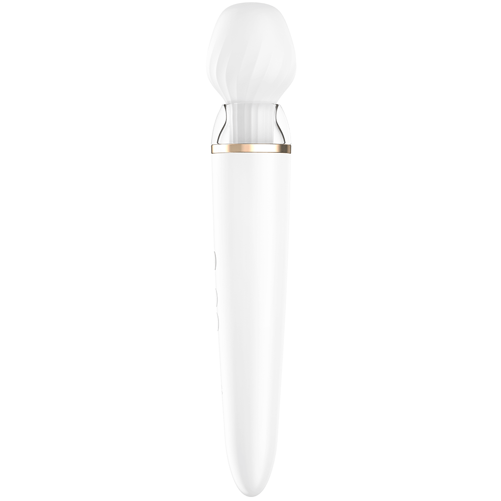 Satisfyer Double Wand - er White Appstyrd Magic Wand - Lustly