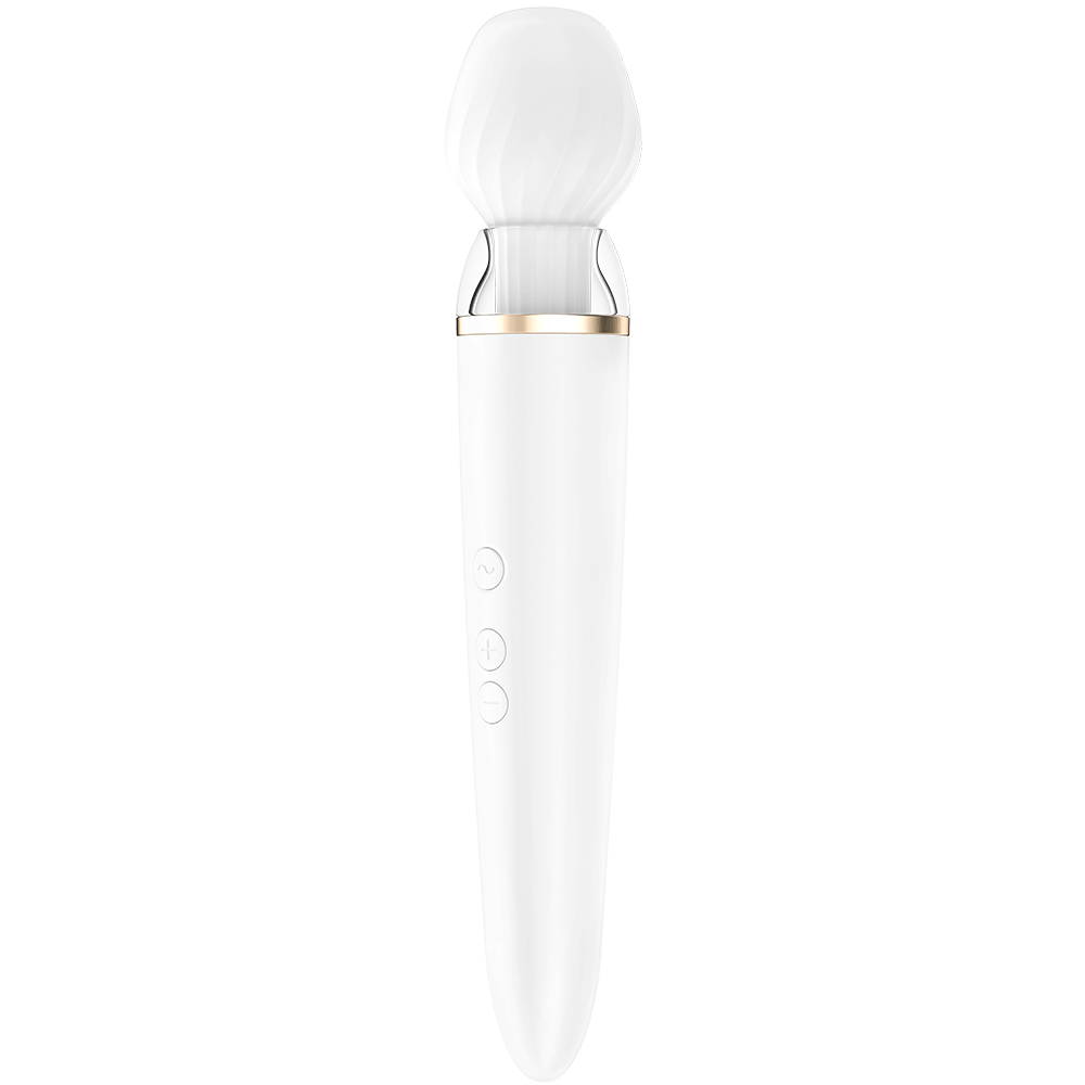 Satisfyer Double Wand - er White Appstyrd Magic Wand - Lustly