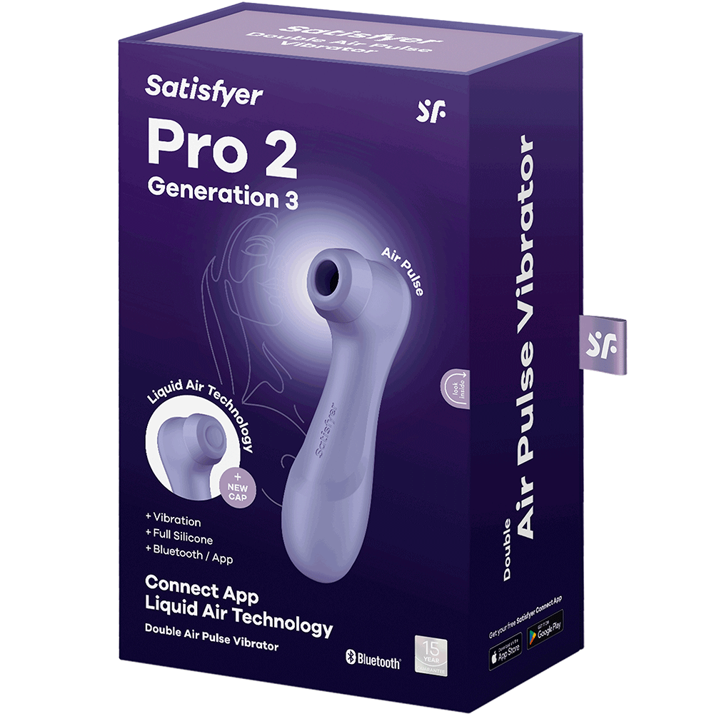 Satisfyer Pro 2 Generation 3 Connect App Lilac Lufttrycksvibrator - Lustly
