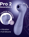 Satisfyer Pro 2 Generation 3 Lilac Lufttrycksvibrator - Lustly