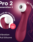 Satisfyer Pro 2 Generation 3 Red Wine Lufttrycksvibrator - Lustly