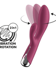 Satisfyer Spinning Rabbit 1 Röd - Lustly