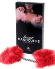 Secret Play Fuzzy Handcuffs Red - Lustly