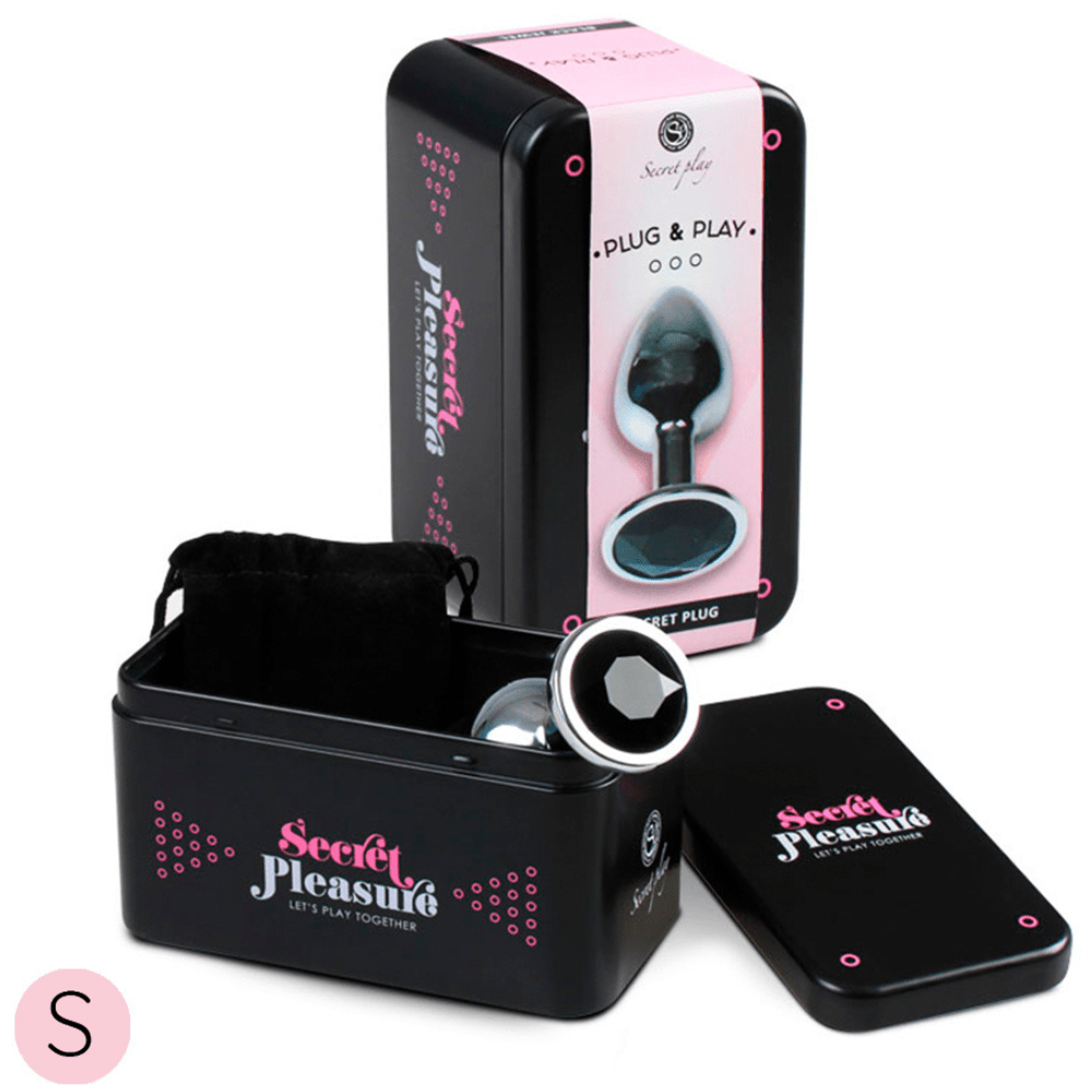 Secret Play Metal Butt Plug Black Small - Lustly