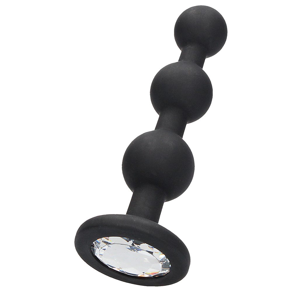 Silicone Beaded Diamond Butt Plug - Lustly