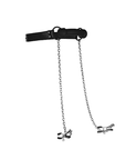 Silicone Bit Gag with Nipple Clamps - Lustly