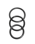 Sportsheets S&M Nitrile Cock Ring 3 - pack Svart - Lustly