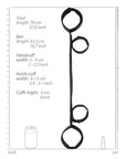 Spreader Bar Hand & Ankle Cuffs - Lustly