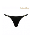 Framsida av Tapage Nocturne Mini Thong Black mot vit bakgrund.