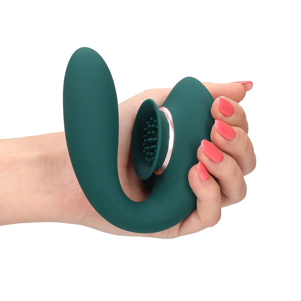 Twitch 3 Forest Green Rabbitvibrator - Lustly