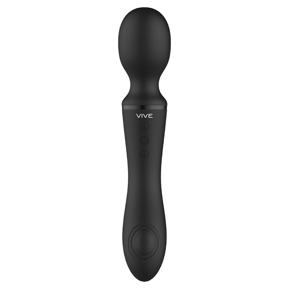 Vive Enora Wand & Vibrator Black - Lustly